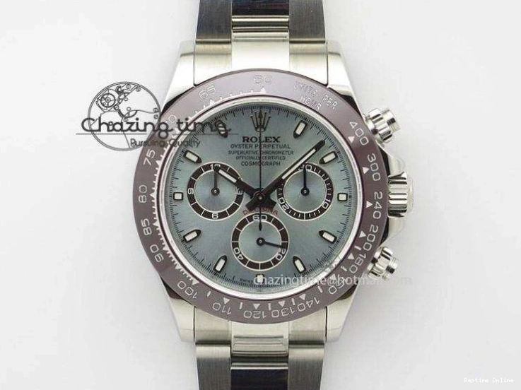 0418 TimelessDesign DAYTONA 116506 SS OMF BEST EDITION ICE BLUE DIAL ON SS BRACELET A7750 (SLIM MOVEMENT) 1811